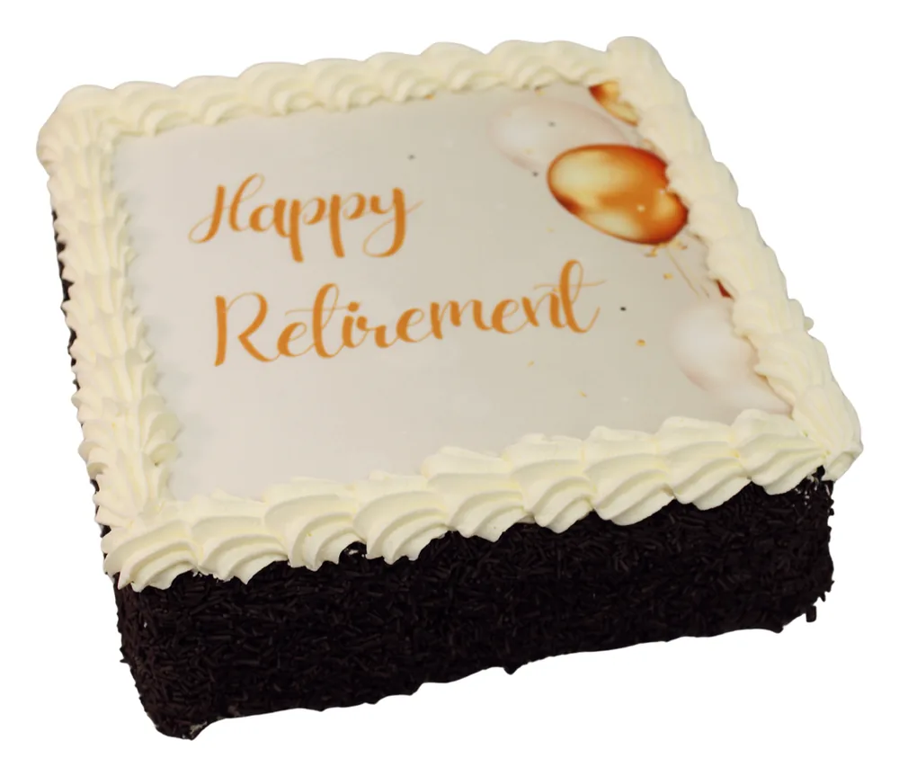 Retirement Cake from Knotts Bakery