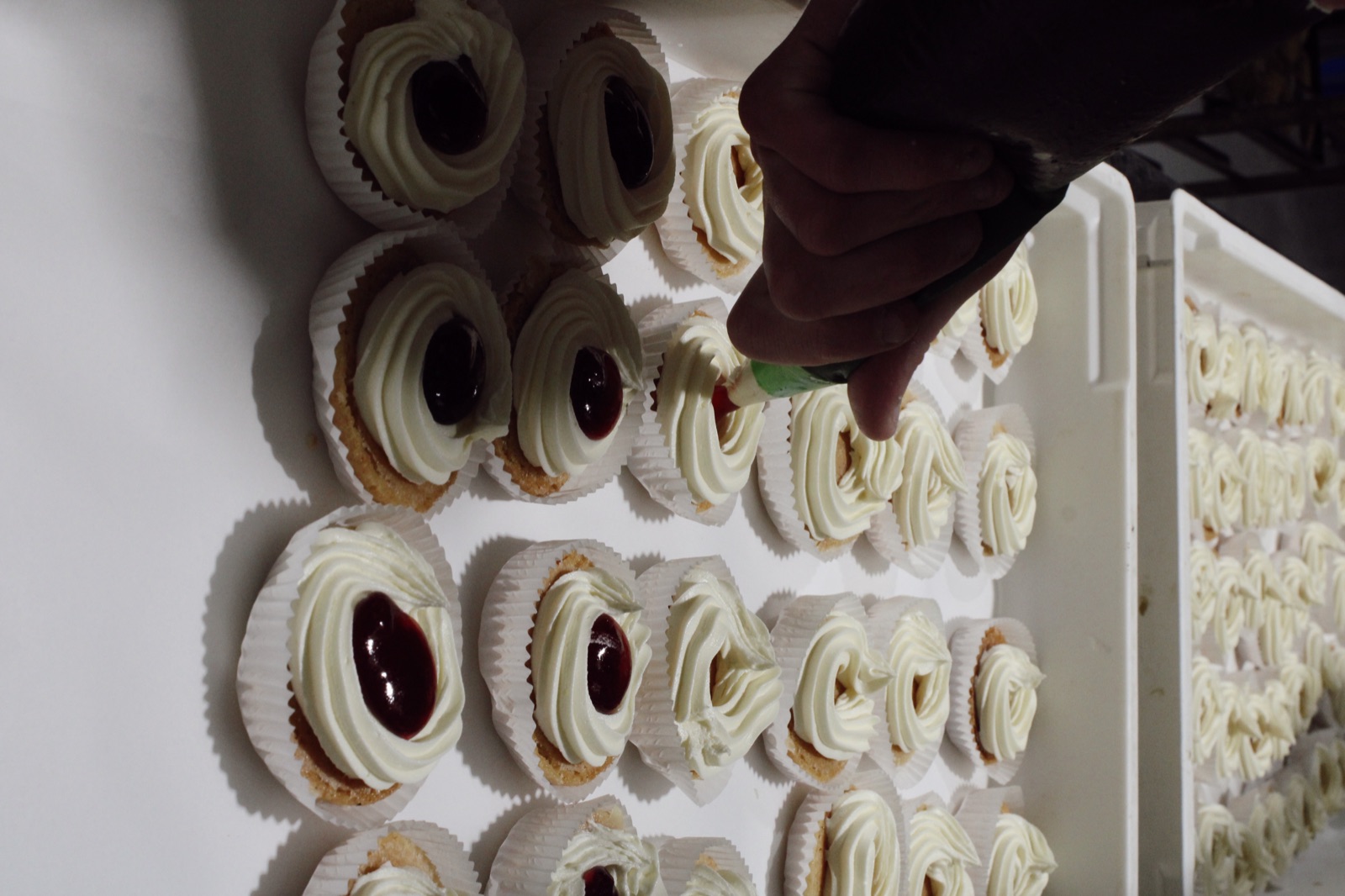 Freshly prepared cupcakes and pastries from Knotts Bakery catering